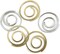 Multipack of 6 - Metal Spiral Clips .75" 25/Pkg-Gold & Silver